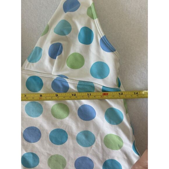 La Blanca Tankini Top Multicolor Polka Dot Halter Girls Size 10 (RR) - Picture 3 of 4